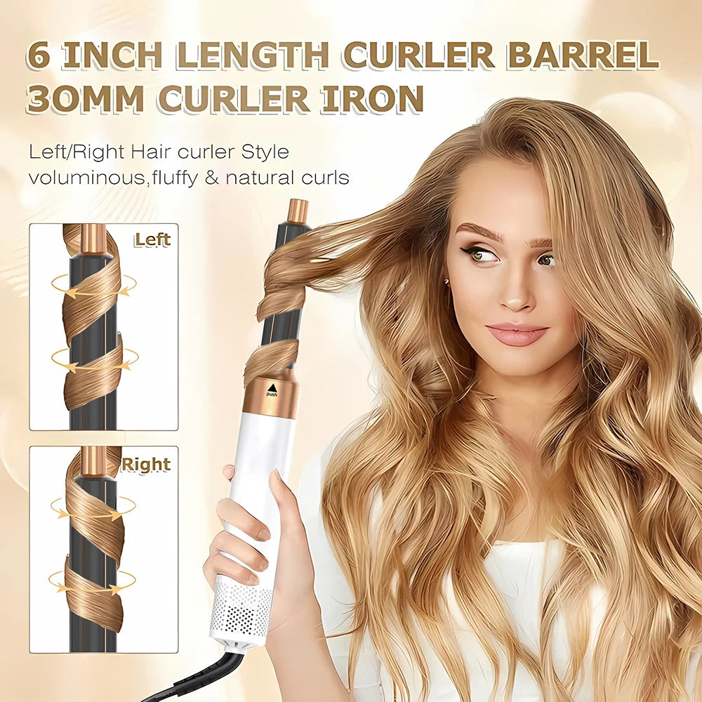 Kit Coiffure 5 en 1 - Brosse Soufflante, Lisseur, Boucleur