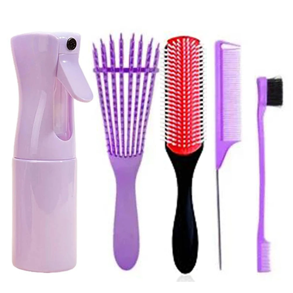 Set démêlage boucles — 5 brosses