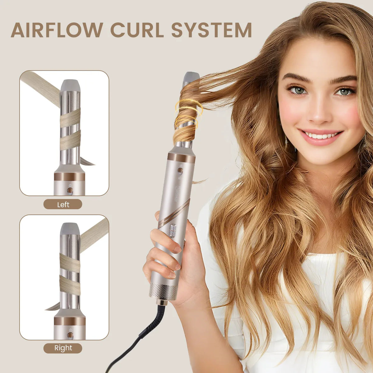Sèche-Cheveux Pliable Hatteker - Léger, Ionique, Idéal Voyage