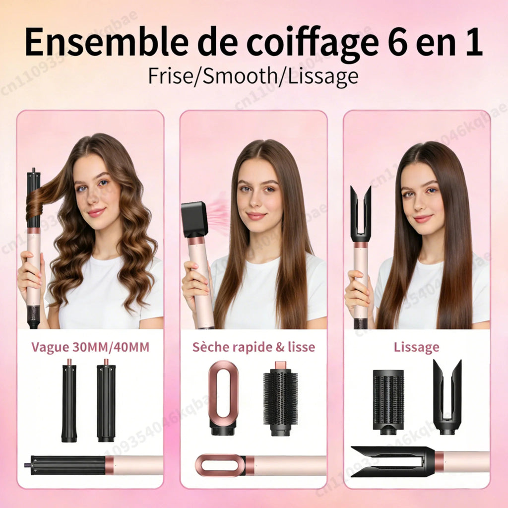 Brosse soufflante 4 ou 6-en-1 — brushing & coiffage