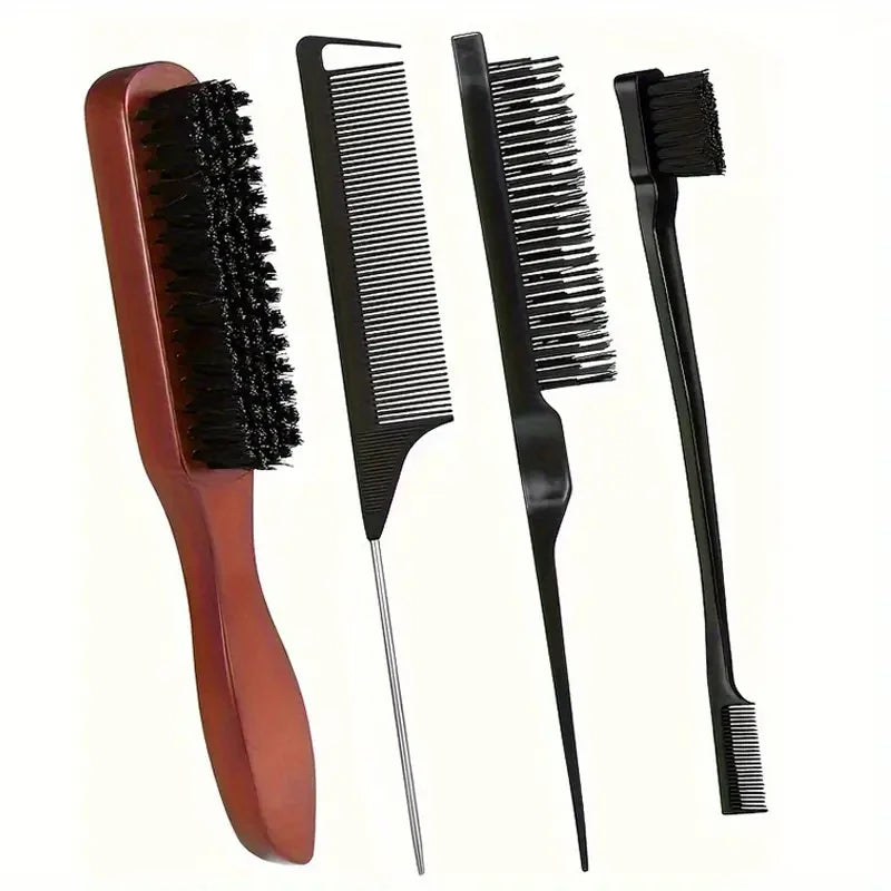 Brosse finition & peigne — poils mixtes