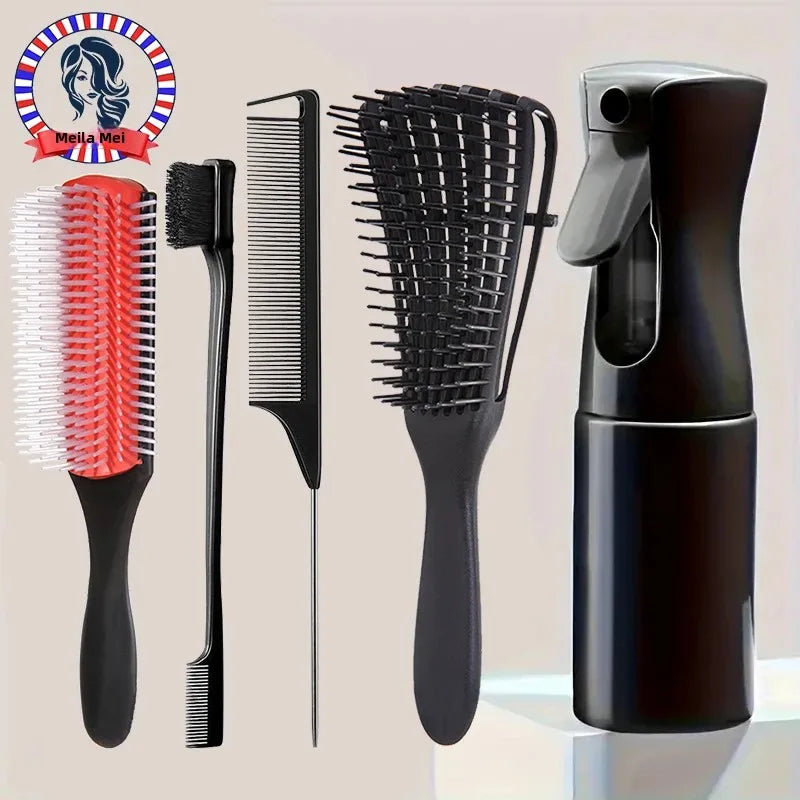 Set démêlage boucles — 5 brosses