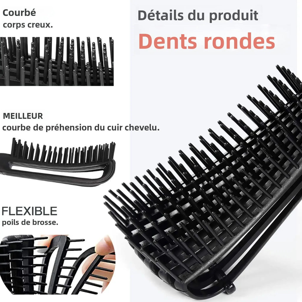 Set démêlage boucles — 5 brosses