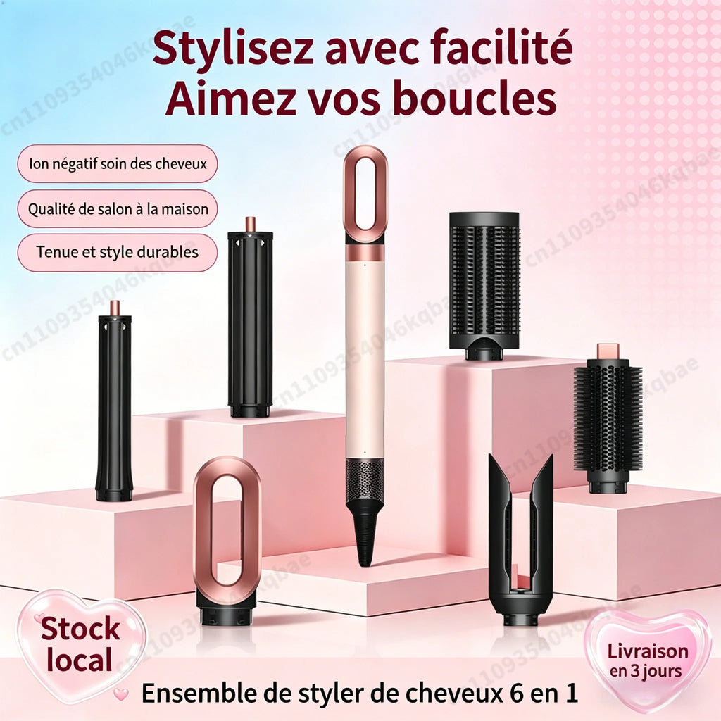 Brosse soufflante 4 ou 6-en-1 — brushing & coiffage